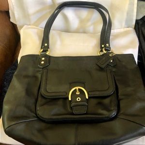 Black Leather Coach Purse
